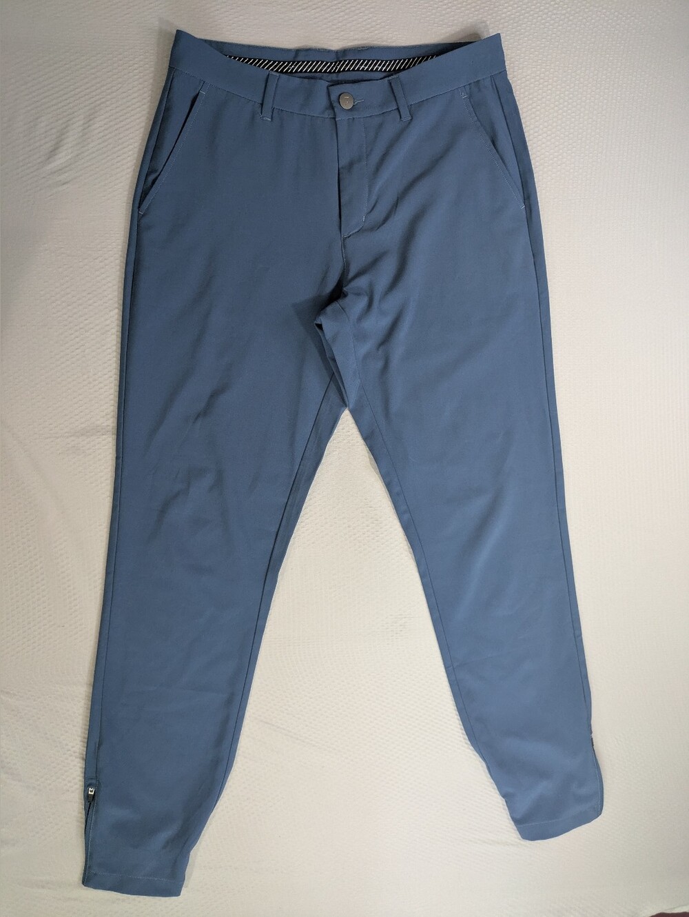 Primo Golf Jogger Mens 32 Reg Blue Zip Performance Stretch 32x30